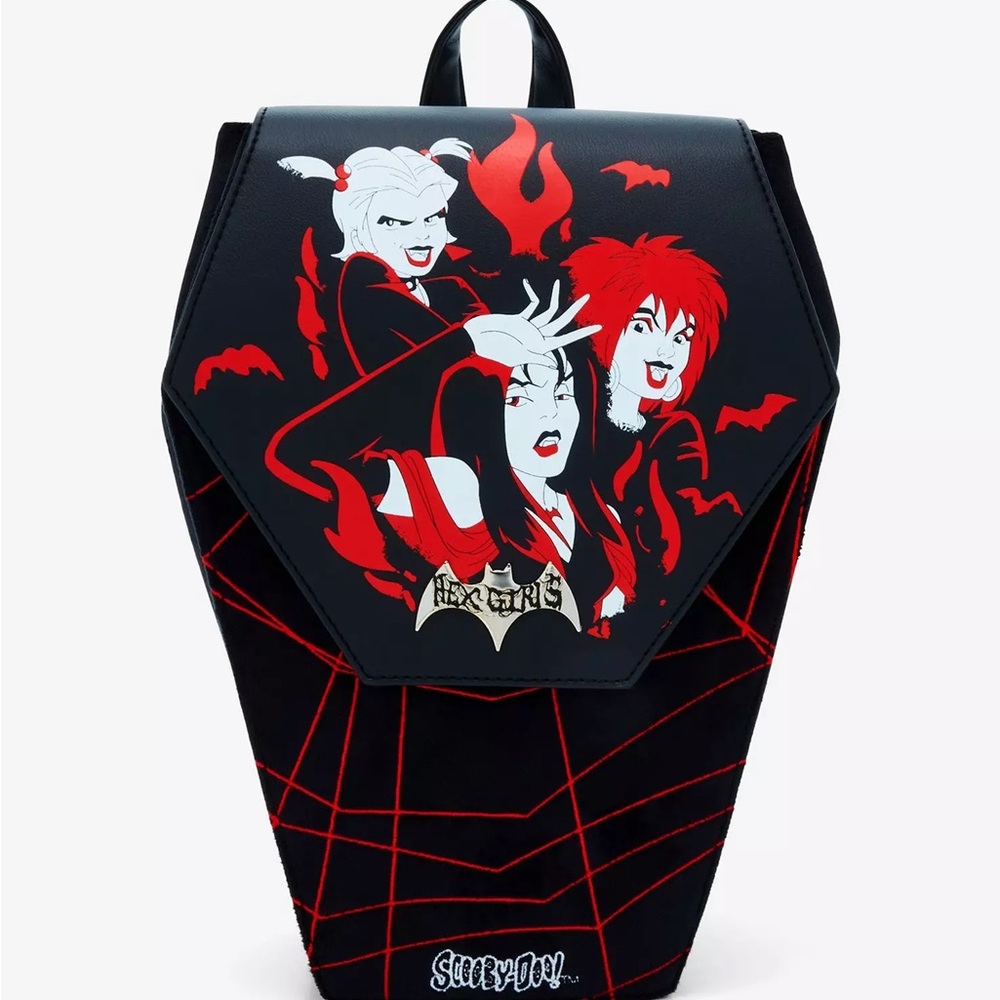 SCOOBY DOO’S THE HEX GIRLS COFFIN SHAPED MINI BACKPACK - Picture 2 of 13